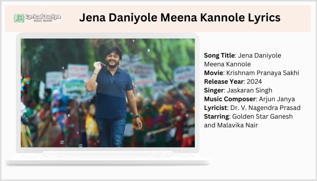 Jena Daniyole Meena Kannole Lyrics